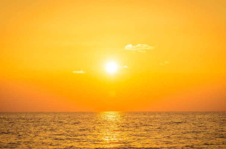 Sunset with sea